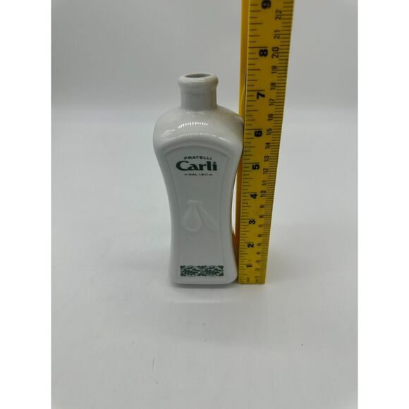 Fratelli Carli Ceramic Olive Oil Dispenser Cruet-Style Metal Top Missing Vintage - Picture 3 of 7